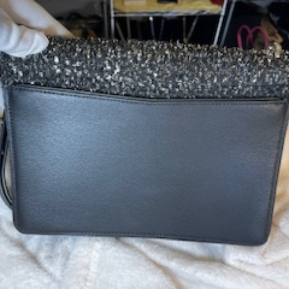 KATE SPADE NWOT BLACK SILVER HAND/SHOULDER/CROSSBODY BAG - Picture 4 of 13